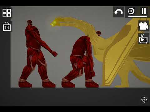 Colossal Titan Vs King Ghidorah Melon Sandbox