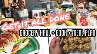 NEW GET IT ALL DONE//GROCERY SHOP + EASY MEAL PREP + COOK WITH ME