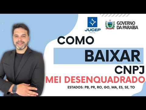 COMO BAIXAR UM CNPJ PB, ES  GO, MA, PR, RO, SE, TO