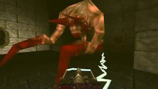 Quake (1996) Walkthrough NIGHTMARE ALL SECRETS E4M5