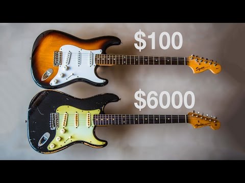 $100 VS $6000 Stratocaster - Squier VS Fender John Cruz Masterbuilt