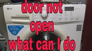 #short #door not open LG Washing machine fully automatic front door