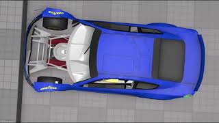 Soft body front clip 25 mph crash test