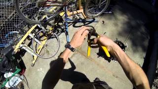 bicycle cable shear cutting a thin cable lock