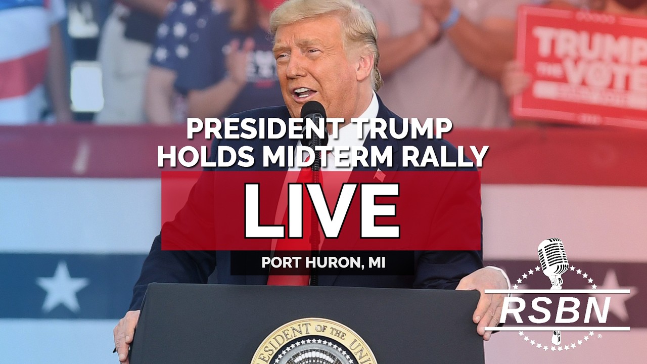 LIVE REPLAY: President Trump Holds a Rally in Port Huron, MI - 10/25/26