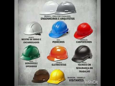 Você sabe a diferença das cores do capacete na obra??