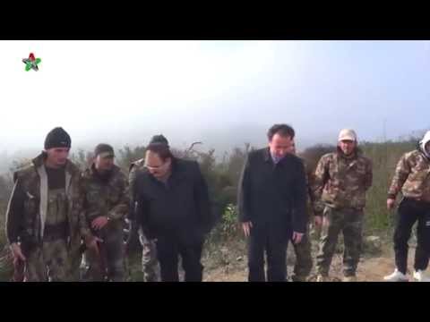 جانب من زيارة خالد خوجة رئيس الائتلاف الوطني السوري لمحافظة اللاذقية