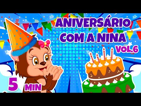 Aniversário com a Nina Vol. 6 - Giramille 5 min | Desenho Animado Musical