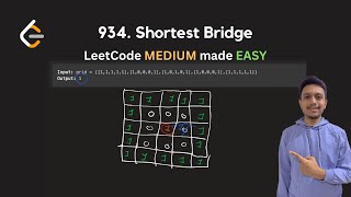 YouTube video '934. Shortest Bridge | Graphs | LeetCode Daily Challenge'