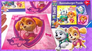 PAW PATROL Toys! Unbox Demo Puzzle For Kids | Build Skye and Everest Puzzles!
