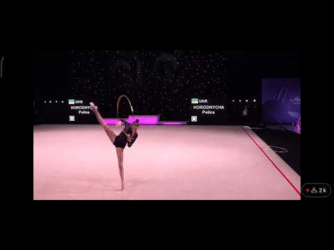 Polina HORODNYCHA UKRAINE - HOOP Final - Miss Valentine GRAND PRIX TARTU 2023