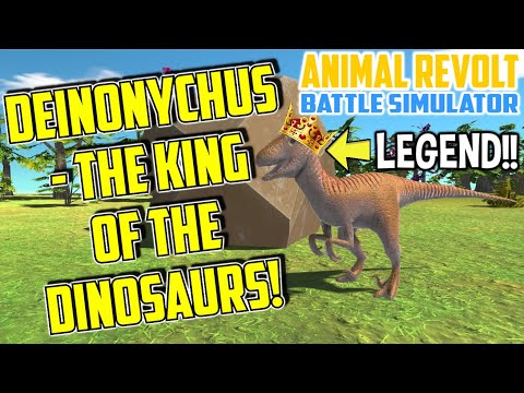 KING of the dinosaurs! DEINONYCHUS vs 6 best dinosaurs! Huge battles! Animal Revolt Battle Simulator