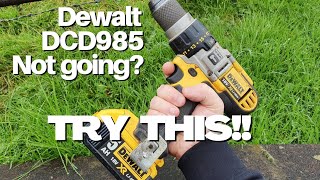 How To Fix A Dewalt DCD985