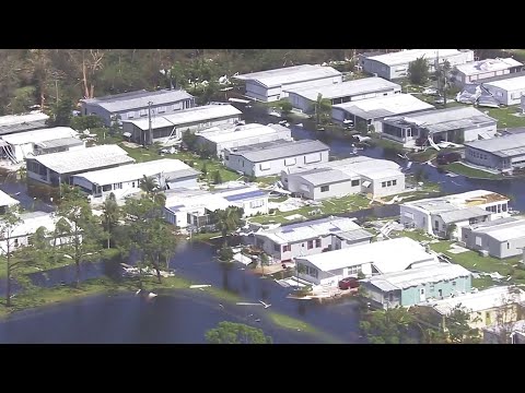 Sky 10 aerials over devastation in southwest Florida