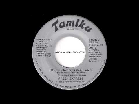 Fresh Express - Stop! Before You Get Started [Tamika] 1986 Random Rap 45 Video