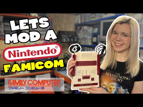 Let's mod a Nintendo Famicom (Japanese version of the NES "Nintendo Entertainment System")