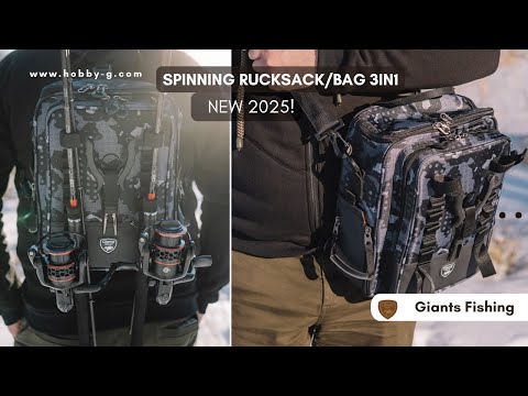 GIANTS FISHING - Vláčací batoh Spinning Rucksack/Bag 3in1