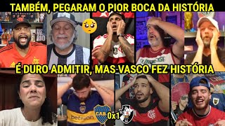 REAÇÕES de ARGENTINOS e SECADORES SURTANDO COM VITÓRIA HISTÓRICA DO VASCO l BOCA Jr 0X1 VASCO