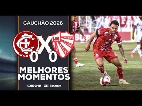 Gols e lances de Internacional x São Luiz-RS