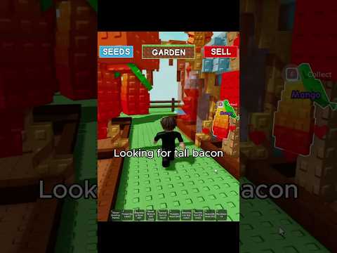 Tall Bacon Theory Part 2 #roblox #growagarden #shorts