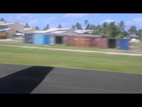Tuvalu Funafuti Décollage aéroport Fiji airways / Tuvalu Funafuti Take off airport