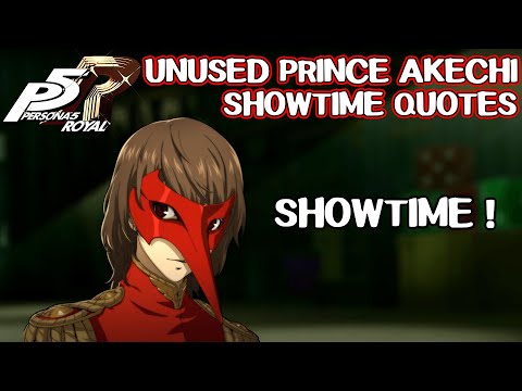 Unused Prince Akechi Showtime quotes - Persona 5 Royal