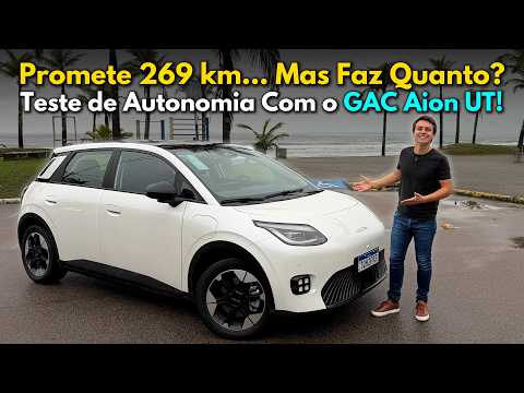 Teste de Autonomia de GAC Aion UT! Versão Elite de R$ 159.990! 230 km de Viagem!