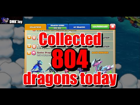 Collected 804 dragons today  - Dragon Mania Legends - (DMK*Jay) 드래곤 매니아 레전드