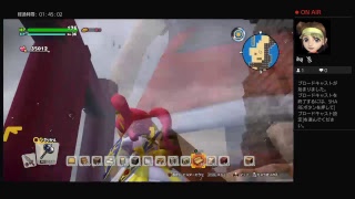 ドラクエビルダーズ2　放置して　神社みたいな　建物作つたりしてます