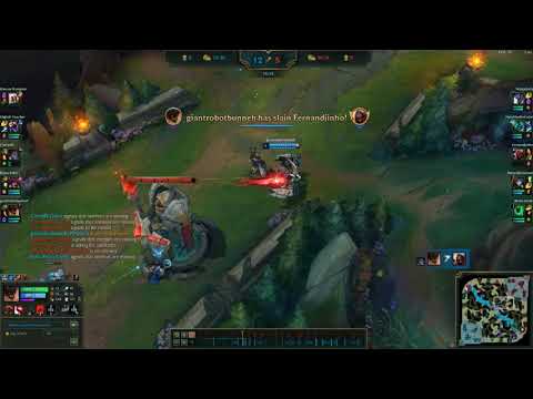 Draft 5 Man - Malphite Jungle Roam taking on Zed Hecarim Thresh