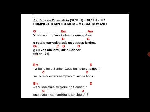 VINDE A MIM SE ESTAIS AFLITOS - 14° Domingo - Ano A, B e C / Dias de Semana