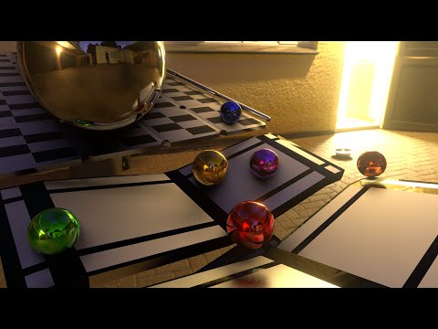 3D Blender marble run animation _ Only one can survive!