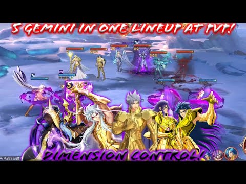 Saint Seiya: Awakening [CN] - Trying 5 Gemini In One Lineup at PvP! Dimension Control!