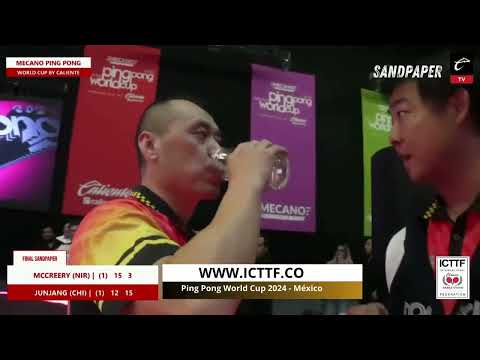 ICTTF WORLD CUP 2024 FINAL SANDPAPER P McCREERY vs J HUANG PING PONG WORLD CUP 2024 MEXICO