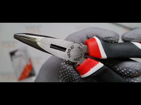 Длинногубцы изогнутые YATO 160 мм (YT-1945) - инструмент для работы Длинногубцы изогнутые YATO 160 мм (YT-1945) - инструмент для работы