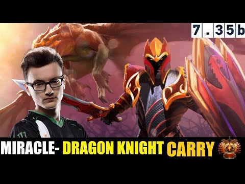 🔥MIRACLE- [Dragon Knight] HC 7.35B - DOTA 2 HIGHEST MMR #dota2 #dota2gameplay #miracle