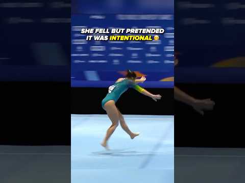 This might be the smoothest save I've EVER seen😳 #gymnastics #save #floorexercise #tumbling