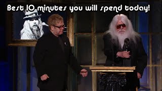 Best Rock&#39;n&#39;Roll Hall of Fame induction you will ever see! Leon Russell 2011 - Take 10 mins now! HD