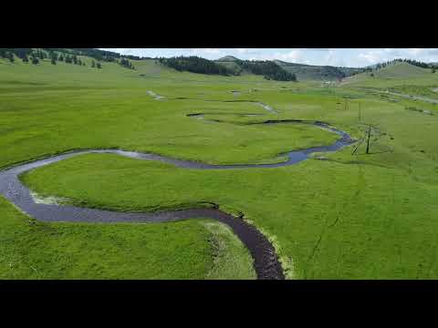 Flying Over Mongolia - 4k UHD Relaxing Nature Beauty