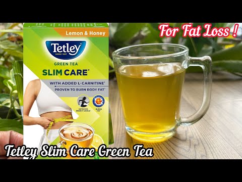 Tetley Green Tea Slim Care, With Added L-Carnitine, Helps Burn Body Fat | Tetley Slim Care Green Tea