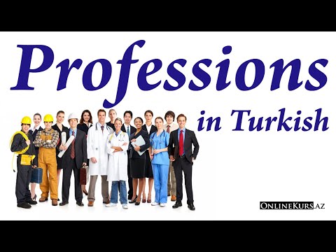 Professions in Turkish