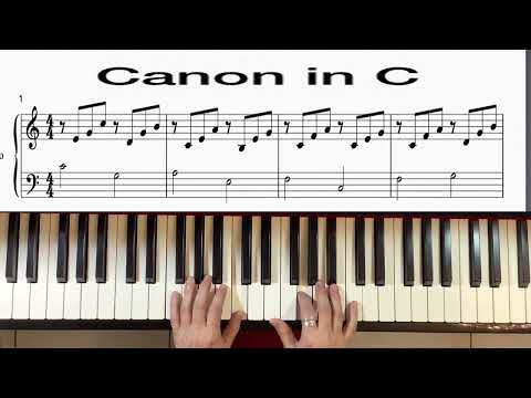 Canon in C  （卡農C大調） Johann Pachelbel  / piano + sheet  music