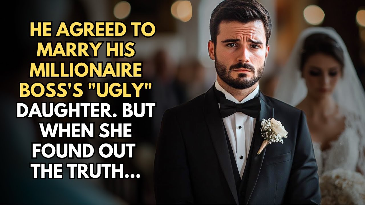 He Agreed To Marry His Millionaire Boss's "Ugly" Daughter. But When She Found Out The Truth...