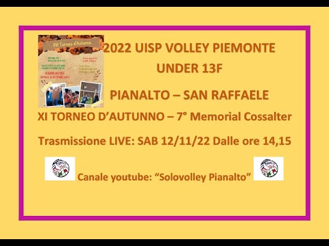 PIANALTO U13F - SAN RAFFAELE ASD - UISP VOLLEY PIEMONTE_ Torneo d'Autunno 2022