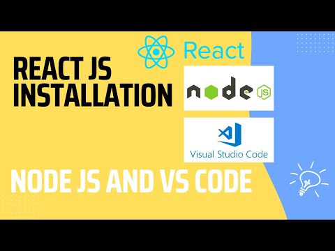 React Js Development Setup Vs Code Node Js Installation Tutorial Coding