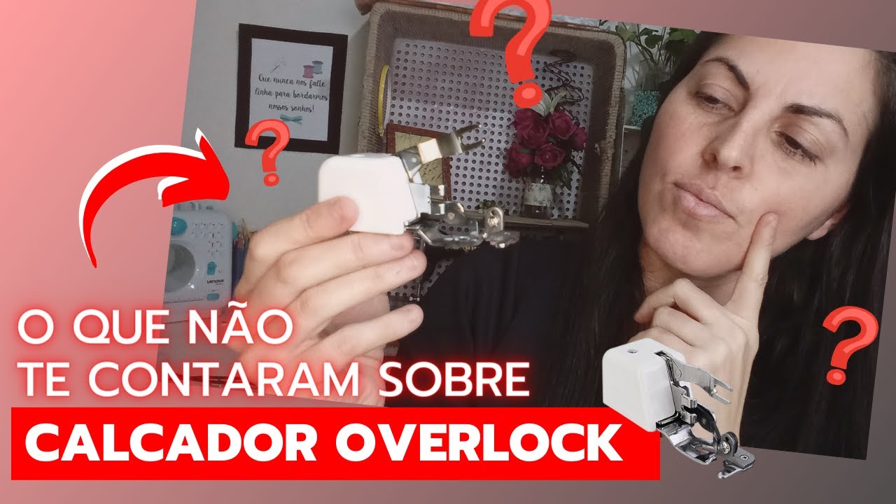 Testando calcador Overlock em máquina doméstica