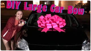 DIY Large Bow for Car / Truck / SUV Hood...Make Your Own!  Save Some Cash! Huge Bow!