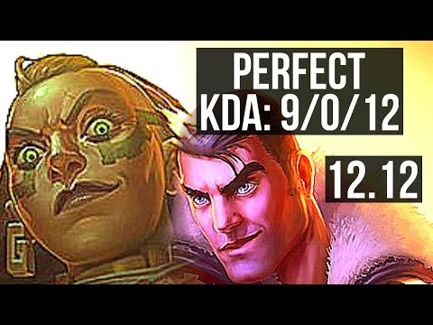 ILLAOI vs JAYCE (TOP) | 9/0/12, Rank 5 Illaoi, Quadra, Legendary, 300+ games | KR Master | 12.12