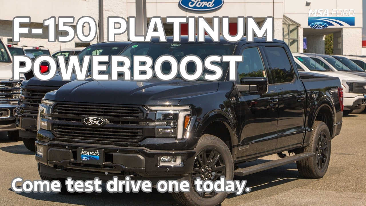 2025 Ford F-150 Platinum PowerBoost: Pro Power Onboard & FX4 Package!