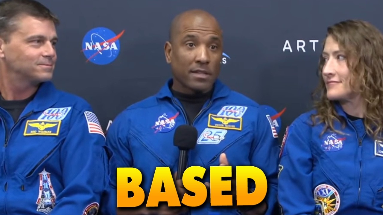 Artemis II pilot gives the PERFECT response to reporter asking about muh diversity